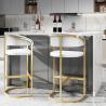 Buy cheap Stainless Steel Frame Flannel Bar High Stools For Kitchen from wholesalers