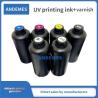Buy cheap CMYKW V UV Vanish Ink For Digital Printing 1000ml For Sticker Flatbed UV Printer I3200 XP600 Heads from wholesalers