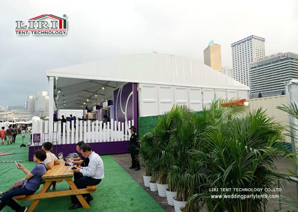 Buy cheap UV Resistant PVC Roof Cover Sport Event Tents As VIP Grandstand / White Event Tent from wholesalers