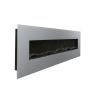 Buy cheap Top Heater White Tempering Glass Wall Mounted Fireplace 3 Dimmer Brightness 47in from wholesalers