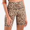 Buy cheap High Waisted Active Yoga Shorts Animal Print Workout Shorts Squat Proof Leopard 8inch from wholesalers