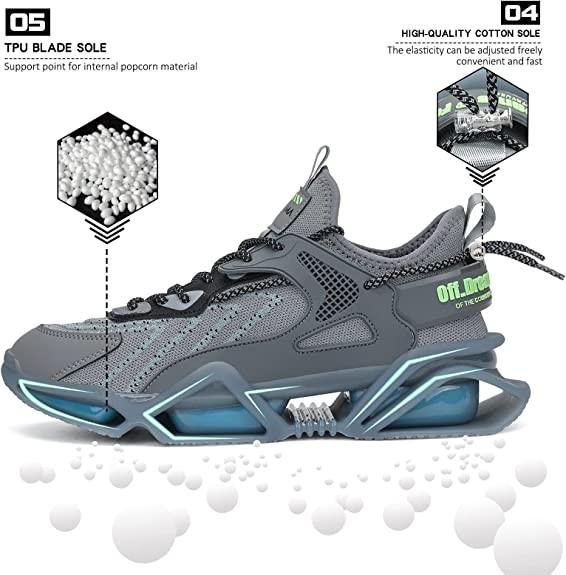 Buy cheap Sakitama Stretch Breathable Mesh Upper Non Slip Casual Shoes Blade Tennis Shoes from wholesalers