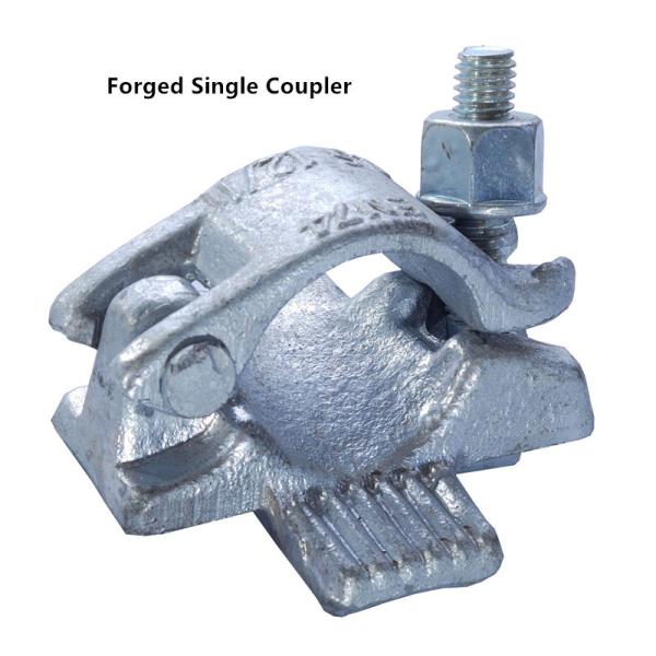 Buy cheap Forged Single Coupler Scaffold HDG Galvanized weld with none slip plate from wholesalers