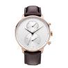Buy cheap Brown leather strap stainless steel back japan quartz brand watch own logo from wholesalers