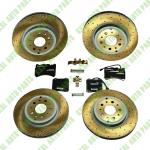 For Maserati Granturismo Gt Front & Rear Brake Pads & Rotors Set OEM 228411