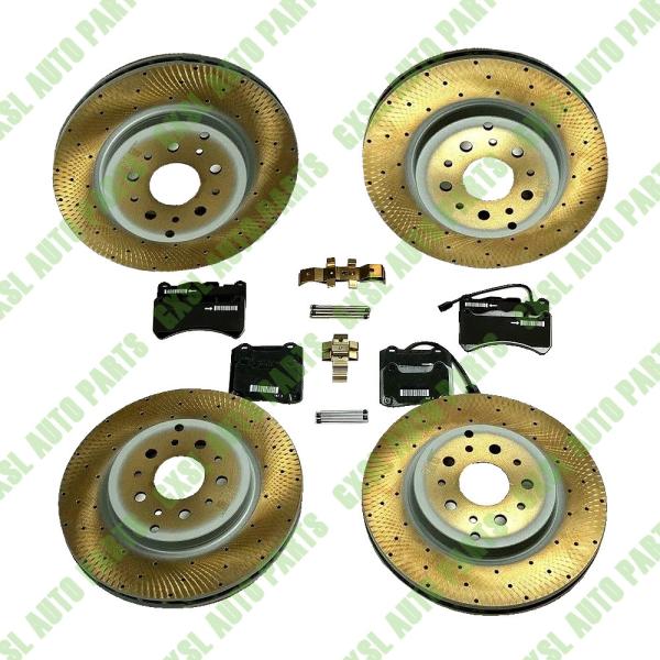 For Maserati Granturismo Gt Front & Rear Brake Pads & Rotors Set OEM 228411