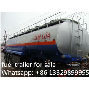 Buy cheap factory sale 3 axles fuel semitrailer exported to Africa, hot sale! good price fuel tanker transported trailer for sale from wholesalers