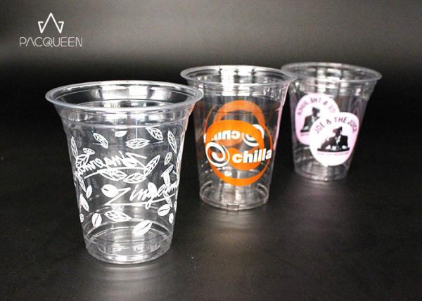 Buy cheap Branded Clear PET Disposable Plastic Drinking Cups For Fresh Juice from wholesalers