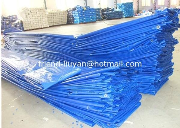Buy cheap Blue Polyethylene Tarp Sheet 80gsm Tarpualin Cover PE Woven Fabric from wholesalers