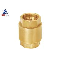 Buy cheap Female X Female ISO9001 Brass Vertical Check Valve Water HPb57 Natural Color product