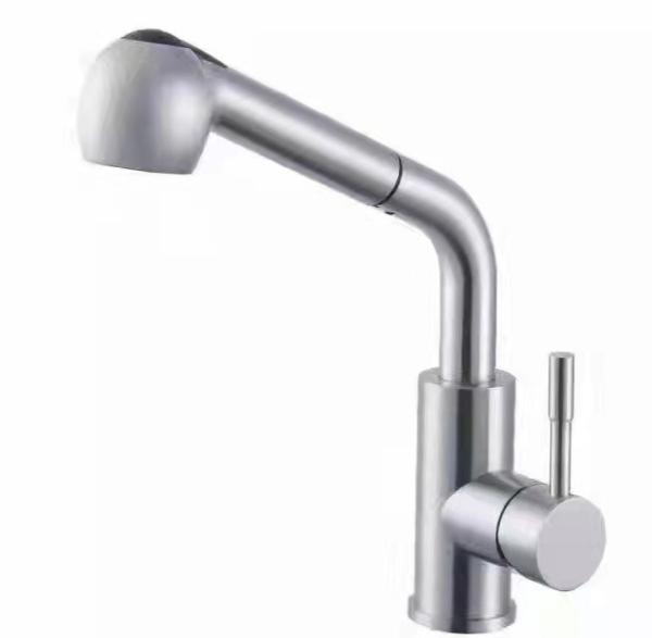 Buy cheap 1.8GPM Stainless Steel Faucet Hot And Cold Pull Down Kitchen Faucet from wholesalers