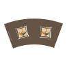 Buy cheap White Pink Stocked PE Laminated Paper For 8oz Ice Cream Tubs from wholesalers