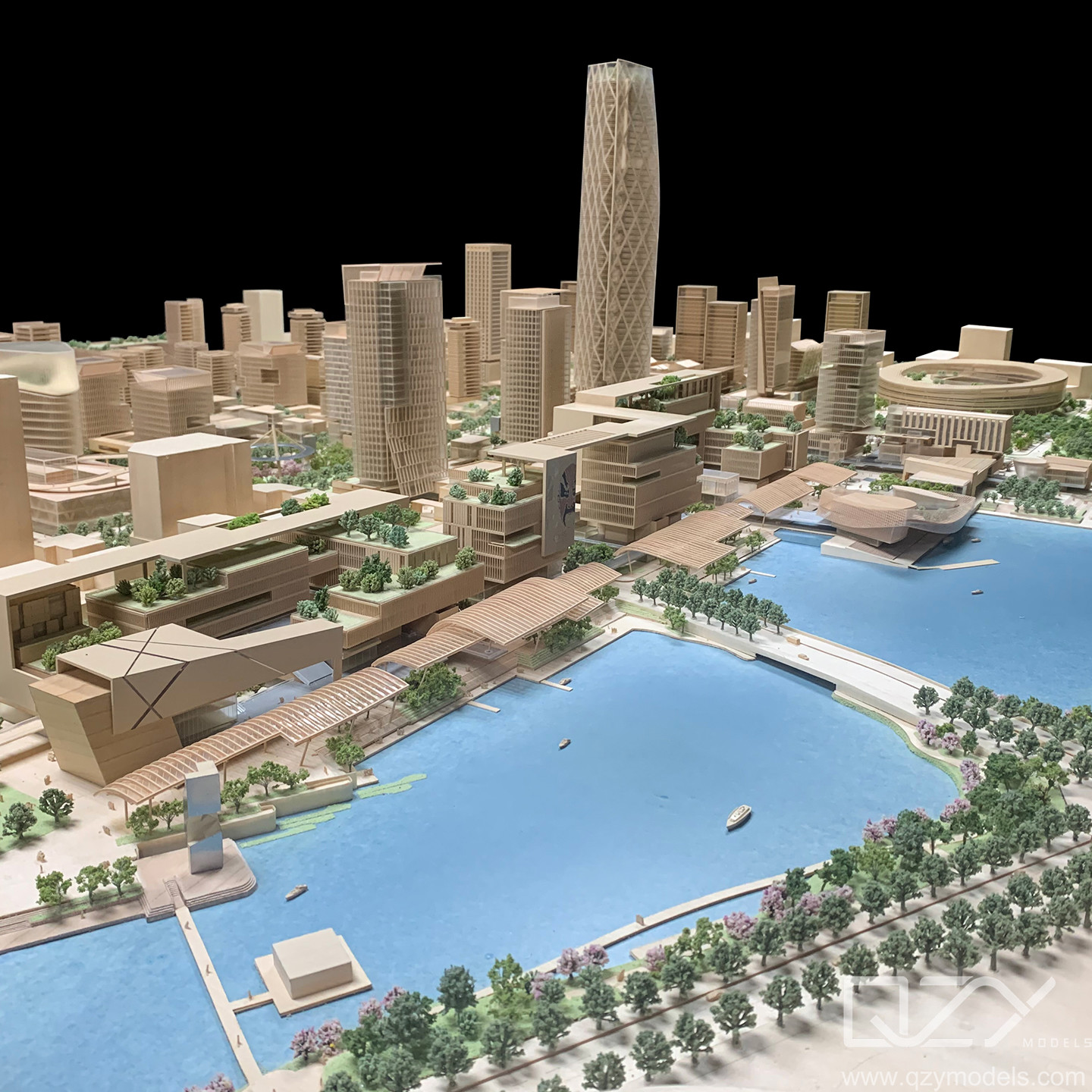 Aecom Parametric Architecture Structural Model 1/500 5G Smart City
