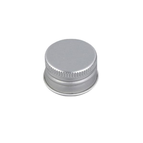 18/410 18/415 Dispensing Cap Matte Silver Aluminium Lotion Bottle Caps With PE