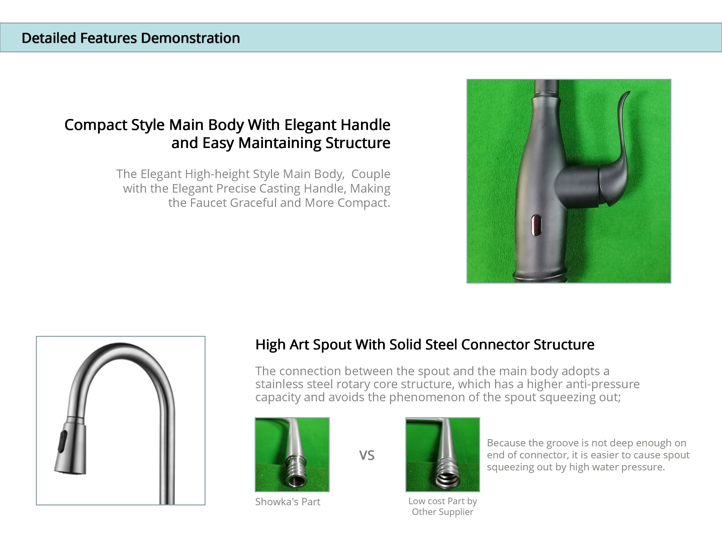 18/10 Stainless Steel Motion Sensor Kitchen Taps