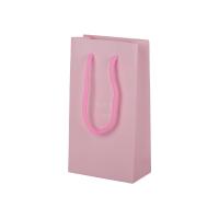 Buy cheap 210gsm Coated Paper Gift Packing Paper Bags Pink Color Multipurpose OEM product