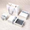 Buy cheap Paper Packaging Boxes White Empty Jewelry Gift Boxes With Bow from wholesalers
