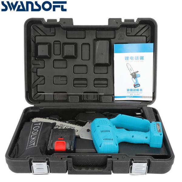 Buy cheap 8 Inch Electric Saw Chainsaw 400W Rechargeable Brushless Motor Woodworking Cutter Garden Tool For Makita 21V Battery from wholesalers