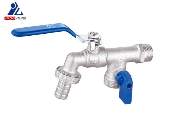 Buy cheap Two Head ISO14001 Water Flow Valve Bibcock Washing Machine Valve from wholesalers