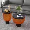Buy cheap Round Tempered Glass Top Coffee Table OEM Bowl Coffee Table from wholesalers