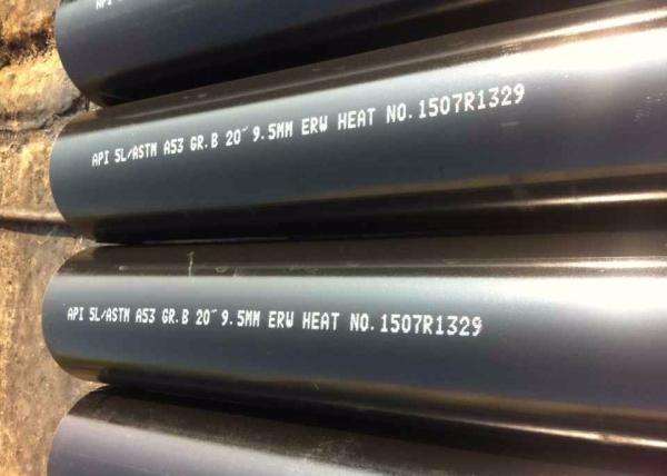 Buy cheap Black Painting ASTM A106 ASME SA53 Large Diameter Welded Pipe from wholesalers