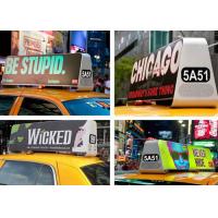 Buy cheap Outdoor LED Taxi Roof Signs , Taxi Cab Advertising Signs High Definition product