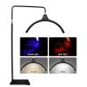 Buy cheap Color Changing Ac 220v Led Eyelashes Half Moon Light With Phone Holder For Youtube Live Streaming from wholesalers