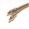 Buy cheap TOSLINK Optical Digital Audio Cable Rose Gold Plug Frosted Shell Knited Rope 1M For CD / DVD Soundbar Home Theatre from wholesalers