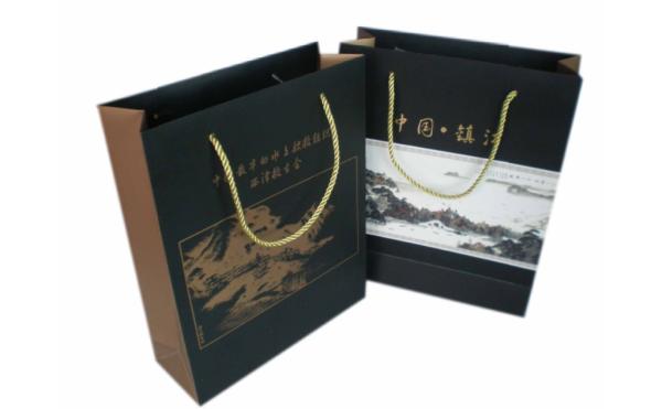 Unique Paper Packaging Hand Bags With Handles, Custom Paper Gift Bag For Wine