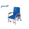 Buy cheap Folding Hospital Furniture Chairs Stainless Steel Attendant Bed Cum Chair With Castor from wholesalers