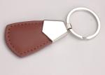 Red Color PU Leather Key Chains Blue Personalized Custom Printing Logo