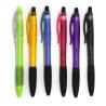 Buy cheap advertising use click grip ballpoint pen,simple clear body promotional plastic ballpen from wholesalers