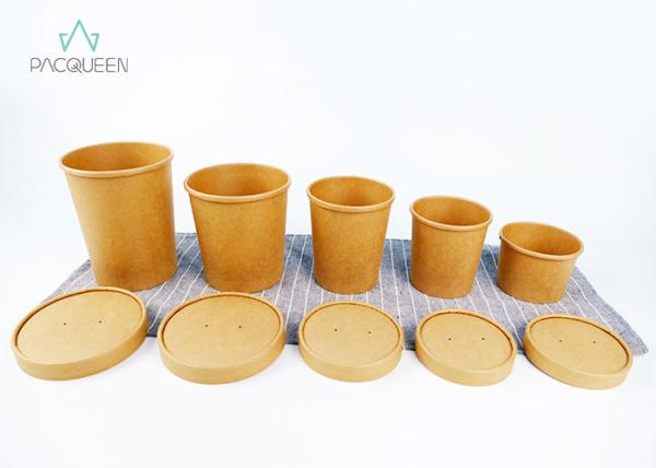 Buy cheap Brown Takeaway Food Containers Eco Friendly With Vented Lids Leak Proof from wholesalers