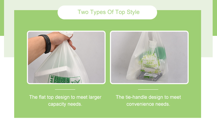Certificate OK Compost 100% Compostable Biodegradable Cornstarch Garbage Bags Made