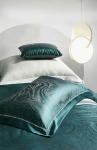 Rotary Screen Printed Luxury 19mm Silk Cotton Jacquard 4Pcs Quilt Cover Bedding