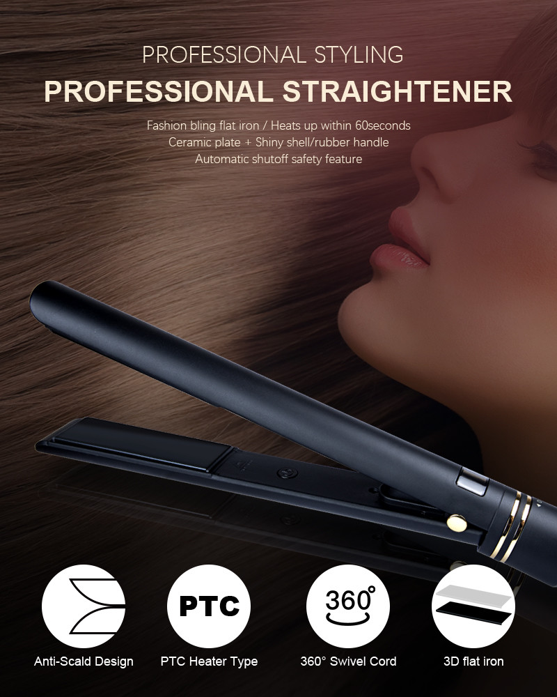 450F 2 In One Hair Curler And Straightener , 110-240V Hot Tool Straightener