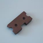 Textile Finishing Machine Parts Bruckner Stenter Sliding Pad Black Peek Carbon