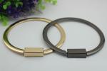 Ladies bag parts zinc alloy light gold 105 mm round metal bag handle