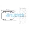 Buy cheap W013587598 Firestone Rubber Steel Suspension Air Springs 1B8-580 Goodyear Bellow Spring from wholesalers