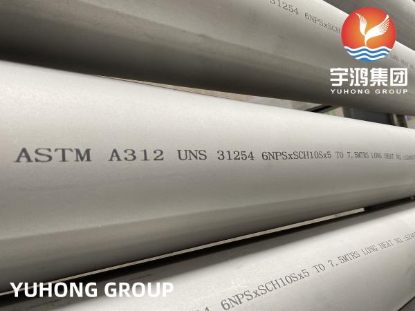 ASTM A312 UNS S31254 ( 6% Moly , 1.4547 ) , 254MO , Cold Drawing And Cold
