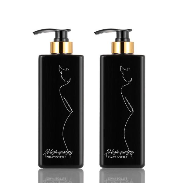 Buy cheap Black Cosmetic Lotion Bottle , 8 Oz Lotion Bottle With Pump 73mm Width from wholesalers