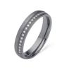 Buy cheap Romantic Starry Sky Ring Matt Finish Pure Tantalum Wedding Bands With Diamond from wholesalers