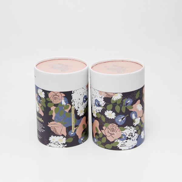 Buy cheap Cylindrical Paper Kraft Tube Packaging Cardboard Cans for Tea / Dried Food from wholesalers