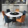 Buy cheap Italian Style Marble Top Dining Table And Chairs Set Round White Heavy Duty from wholesalers