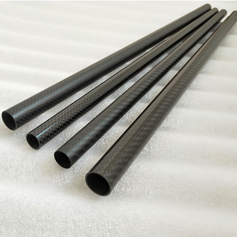 Glossy 3K Twill Carbon Fiber Tube For Cleaning Equipment