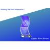 Buy cheap blue wave crystal awards/blank crystal awards/acrylic blue wave trophies/3d crystal blocks from wholesalers