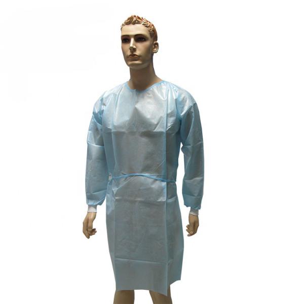 Buy cheap CE Approved SMS PP Fabric 75gsm Disposable Surgical Gown from wholesalers
