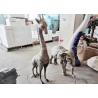Buy cheap Indoor Mini Size Fiberglass Animal Statues Giraffe And Elephant Statues from wholesalers
