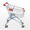 Buy cheap 4 Wheels Metal Supermarket Shopping Cart / 150L Shopping Trolley from wholesalers