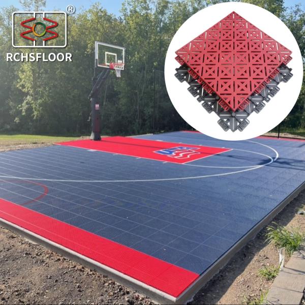 Buy cheap Volleyball Floor Basketball Court Tiles 30.48*30.48cm Carton Package from wholesalers